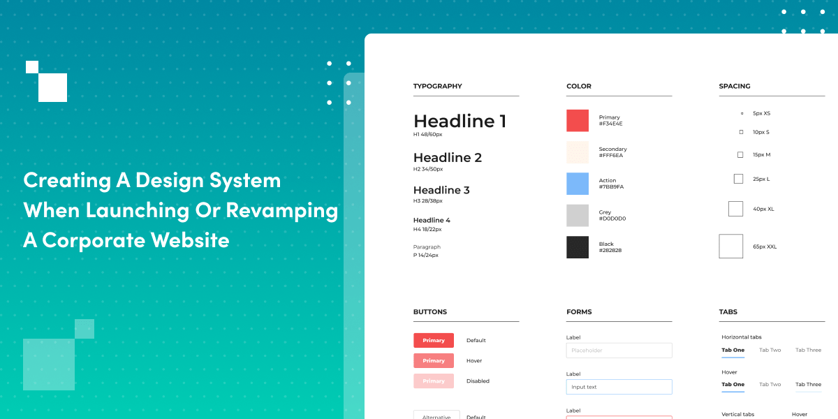 Creating a Design System when Launching or Revamping a Corporate Website