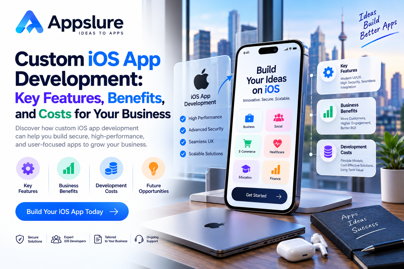Custom iOS App Development: Key Features, Benefits, and Costs for Your Business